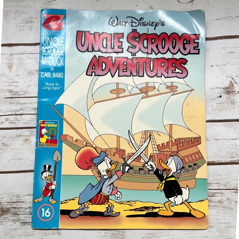 Gladstone Uncle Scrooge Adventures No 16 Comic Book Carl Barks 1997 Softcover OS